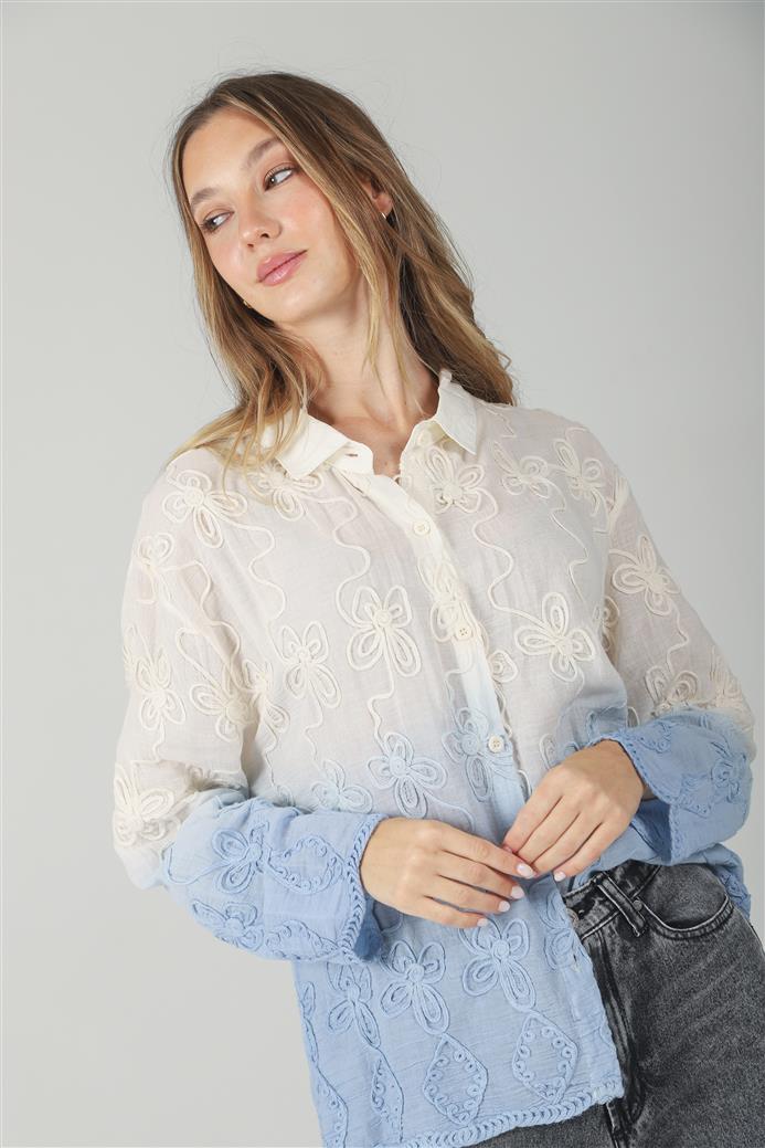 Camisa Zask Degrade Bordada